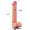 Dildo Nature 12 Dual Layer Flesh