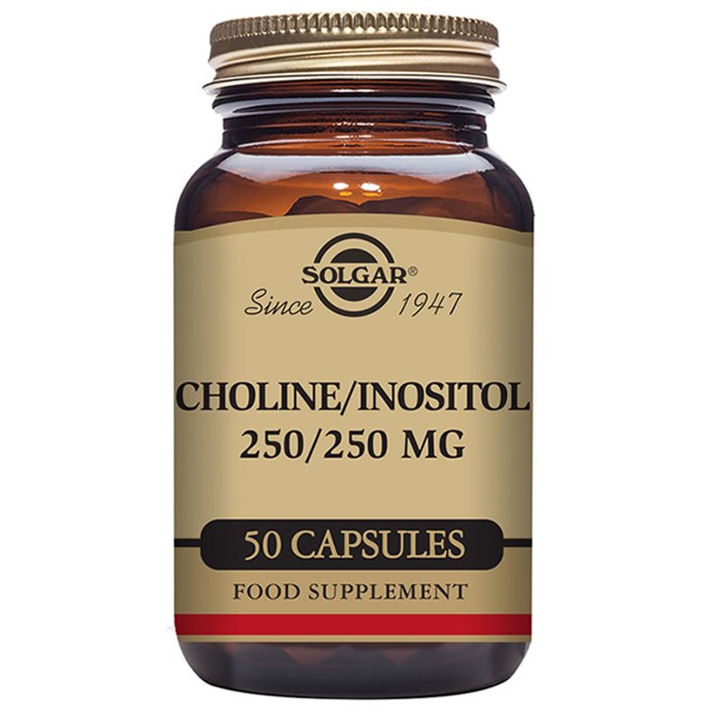 Solgar Choline/Inositol 250mg 50 Capsules - unisex