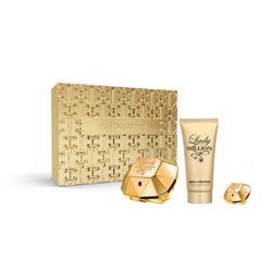 Paco Rabanne Lady Million Eau De Perfume Spray 80ml Set 3 Pieces Christmas 2023 - woman - Teknashop Ltd