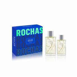 Rochas Eau De Rochas Homme Eau De Toilette Spray 100ml Set 2 Pieces - unisex