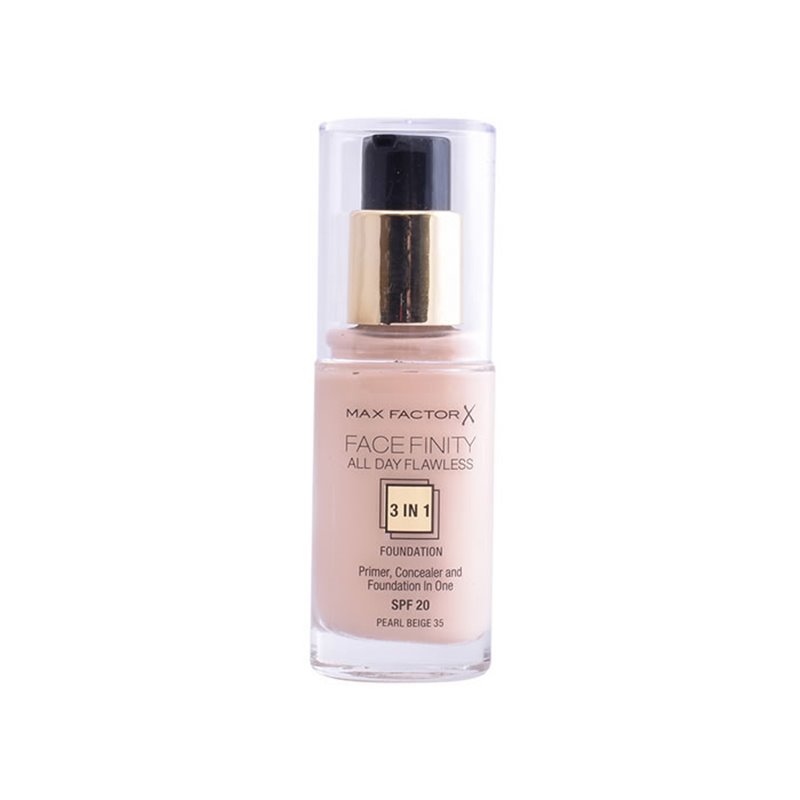 Max Factor Facefinity 3 In 1 Primer, Concealer And Foundation Spf20 35 Pearl Beige 30ml - unisex