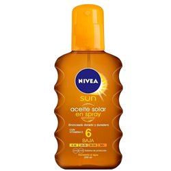 Nivea Sun Oil Spray Spf 6 200ml - unisex