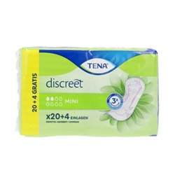 Tena Discreet Incontinence Sanitary Towel Mini 24 Units - unisex