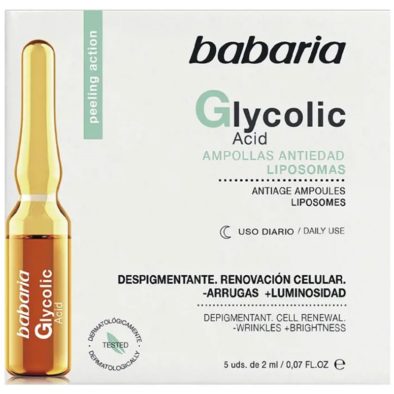 Babaria Glycolic Acid Cell Renewal Ampoules 5 X 2ml - unisex