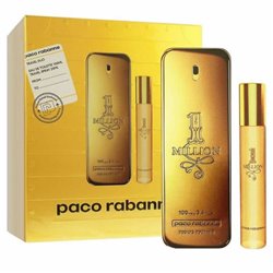 Paco Rabanne 1 Million Eau De Toilette Spray 100ml Set 2 Pieces - unisex