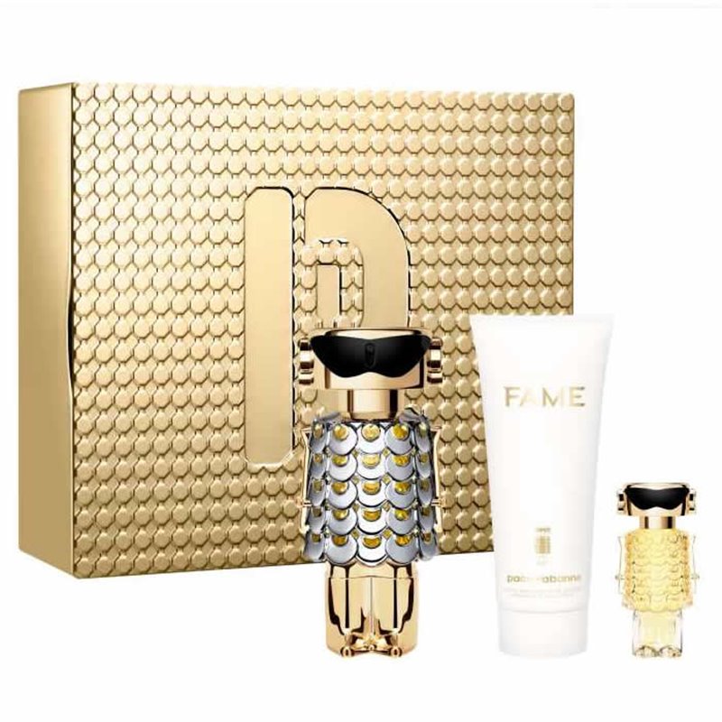 Paco Rabanne Fame Eau De Perfume Spray 80ml Set 3 Pieces - woman