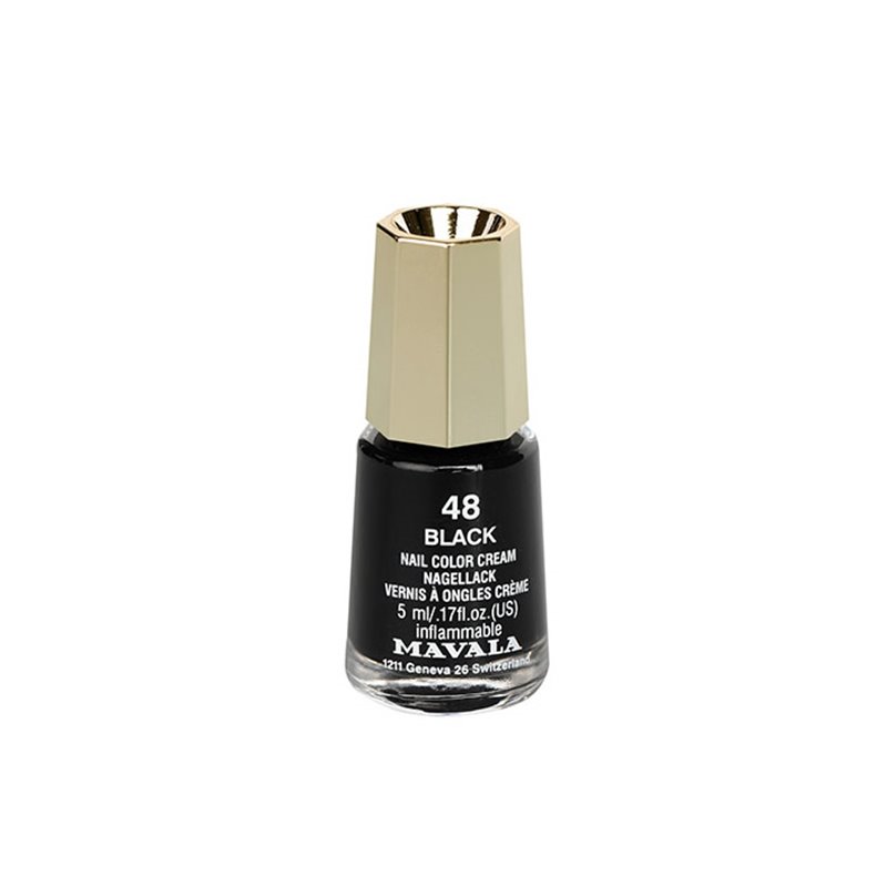 Mavala Nail Polish 48 Black 5ml - unisex