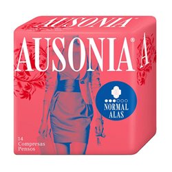 Ausonia Normal With Wings Sanitary Towels 14 Units - unisex