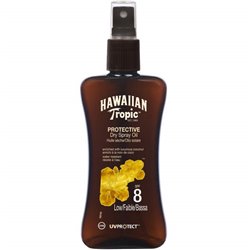 Hawaiian Tropic Protective Dry Spray Oil Spf8 Low 200ml - unisex