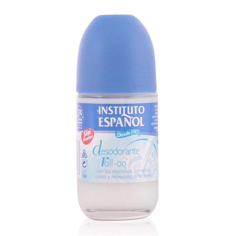 Instituto Español Milk And Vitamins Deodorant Roll On 75ml - unisex - Teknashop Ltd