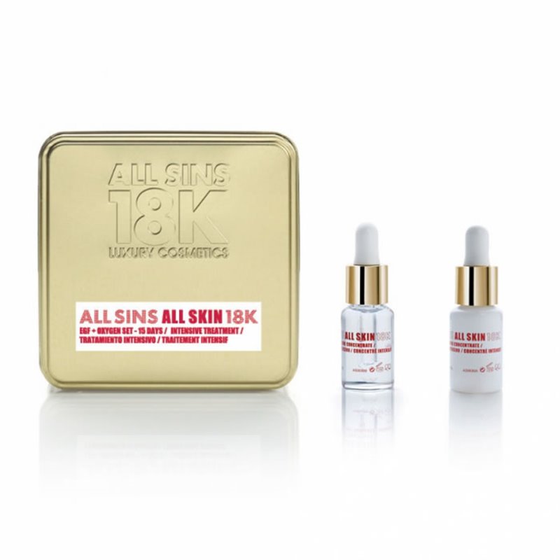 All Sins 18k All Skin Efg Oxygen 15 Days Intensive Treatment Set 2 Pieces - unisex