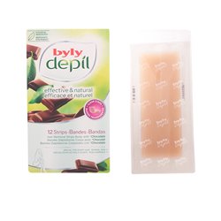 Byly Depil Chocolate Hair Removal Strips Body With Chocolate 12 Units - unisex