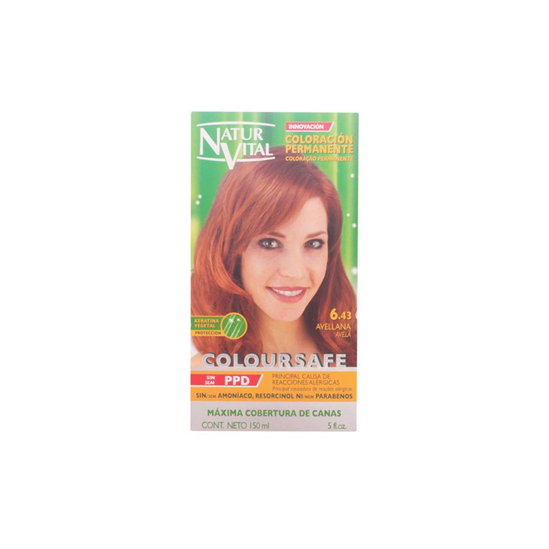 Naturaleza Y Vida Coloursafe Permanent 6.43 Hazelnut 150ml - unisex