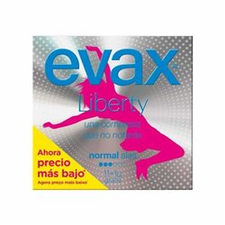 Evax Liberty Normal With Wings Sanitary Towels 12 Units - unisex