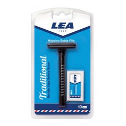 Lea Traditional Shaving Razor + 10 Blades - unisex