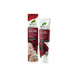 Dr Organic Rose Otto Cream Face Wash 150ml - unisex