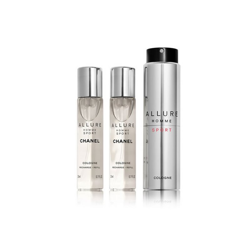 Chanel Allure Homme Sport Travel Spray Rechargeable Set 4 Pieces - man