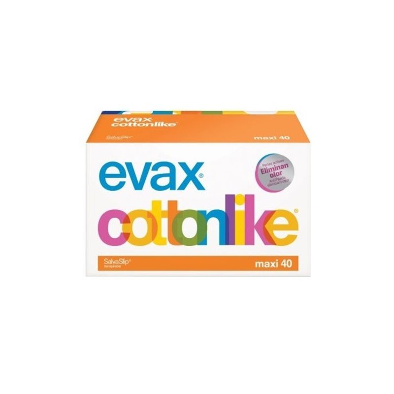 Evax Cottonlike Maxi Pantyliners 40 Units - unisex