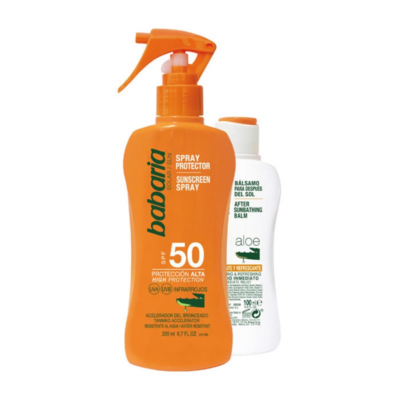 Babaria Sunscreen Spray Spf50 200ml Set 2 Pieces - unisex - Teknashop Ltd