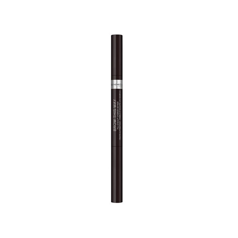 Rimmel London Brow This Way Fill And Sculp Eyebrow Definer 004 Soft Black 0.25g - unisex - Teknashop Ltd