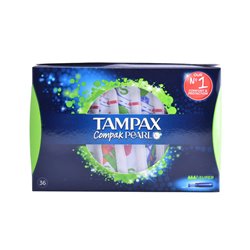 Tampax Pearl Compak Super 36 Units - unisex