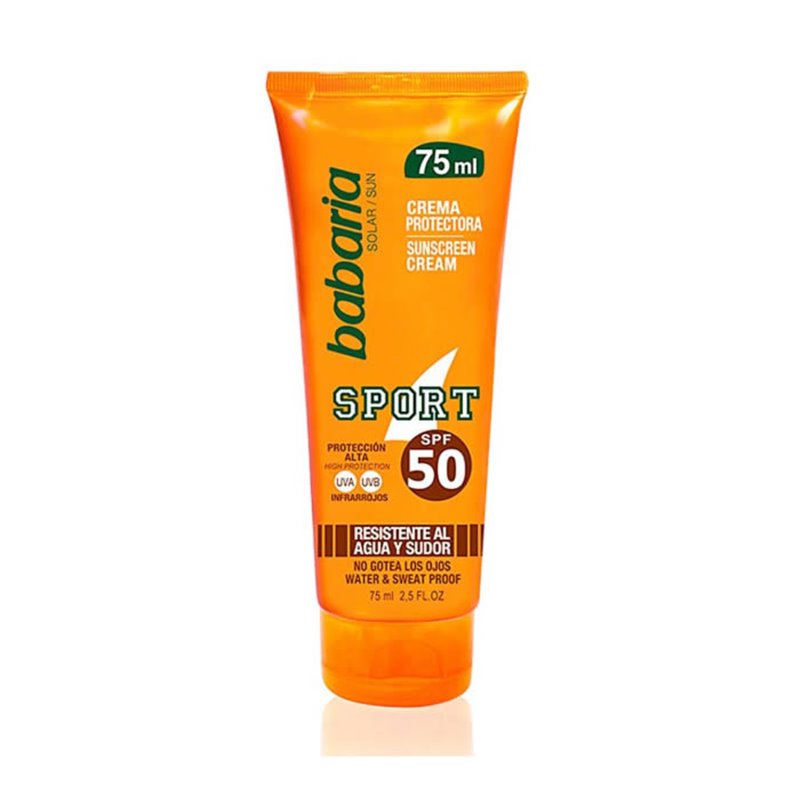 Babaria Sport Sun Cream Spf50 75ml - unisex - Teknashop Ltd