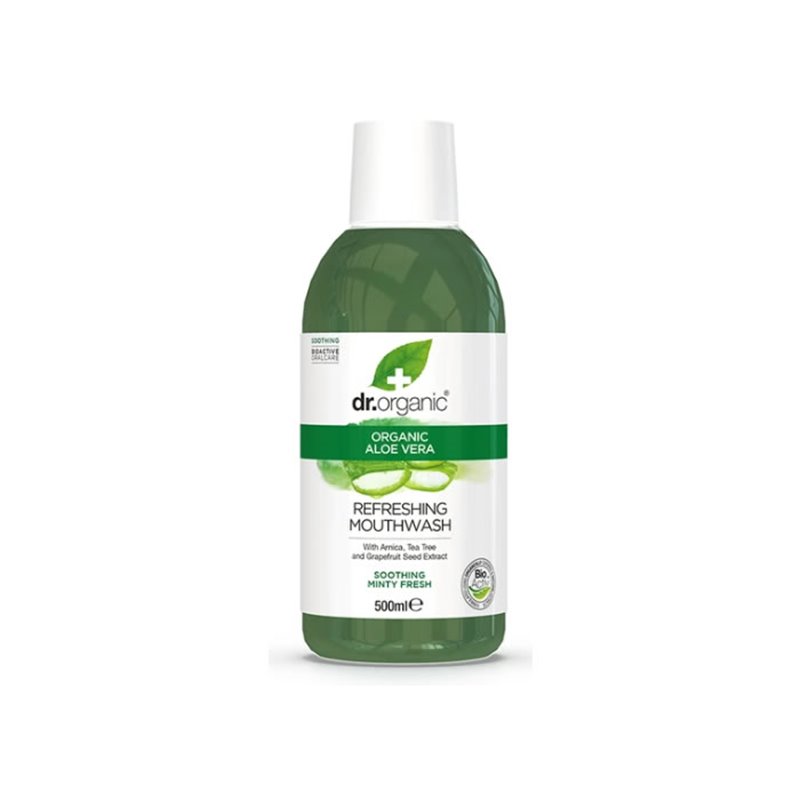 Dr. Organic Aloe Vera Mouthwash 500ml - unisex - Teknashop Ltd