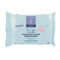 Jonzac Bébé Bio Gentle Biodegradable Cleansing Wipes x40 - unisex - Teknashop Ltd