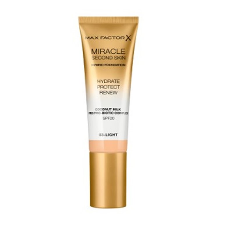 Max Factor Miracle Second Skin Spf20 3 Light 30 ml - unisex - Teknashop Ltd