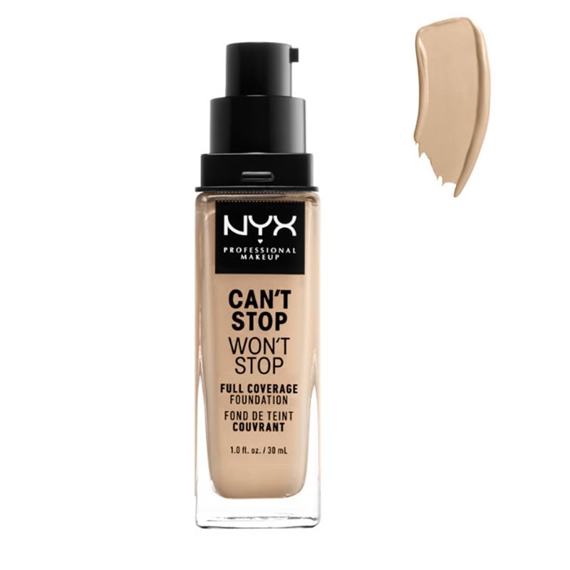 Nyx Can´t Stop Won´t Stop Full Coverage Foundation Warm Vanilla 30ml - unisex - Teknashop Ltd