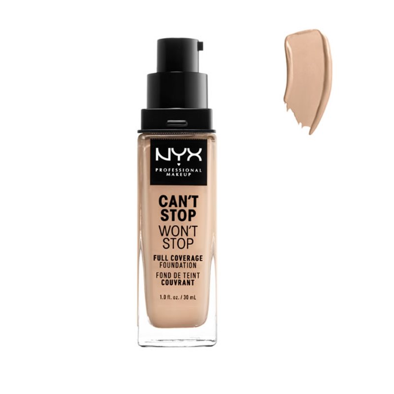 Nyx Can´t Stop Won´t Stop Full Coverage Foundation Vanilla 30ml - unisex