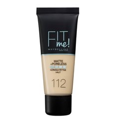 Maybelline Fit Me Matte & Poreless Foundation 112 Soft Beige 30ml - unisex