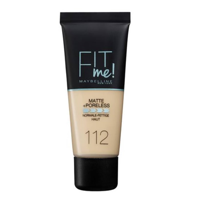 Maybelline Fit Me Matte & Poreless Foundation 112 Soft Beige 30ml - unisex