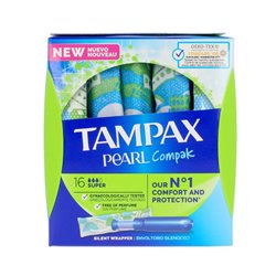 Tampax Pearl Super 18 Units - unisex