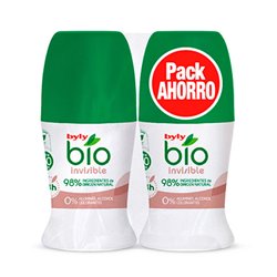 Byly Bio Natural 0% Invisible Deodorant Roll On 2x50ml - unisex - Teknashop Ltd