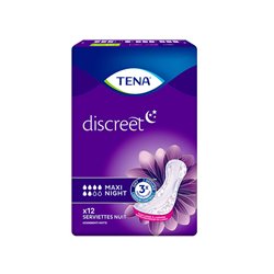 Tena Discreet Maxi Night Incontinence Pad 12Und - unisex - Teknashop Ltd