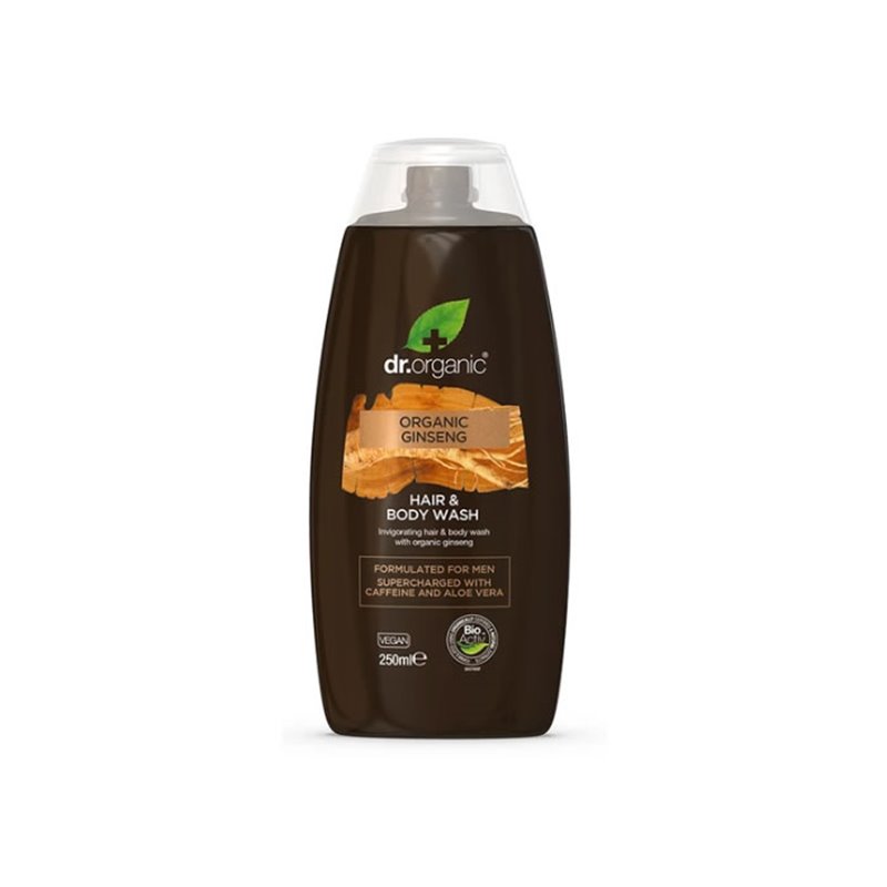 Dr. Organic Ginseng Hair & Body Wash 250ml - unisex - Teknashop Ltd