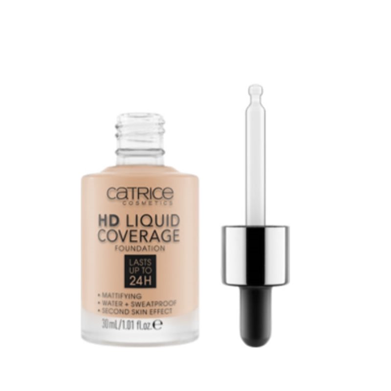 Catrice Hd Liquid Coverage Foundation Lasts Up Tp 24h 030 Sand Beige 30ml - unisex - Teknashop Ltd