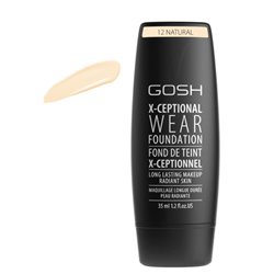 Gosh X-Ceptional Wear Foundation Long Lasting Makeup 12 Natural 35ml - unisex - Teknashop Ltd