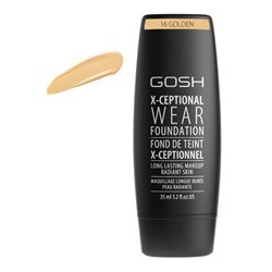 Gosh X-Ceptional Wear Foundation Long Lasting Makeup 16 Golden 35ml - unisex