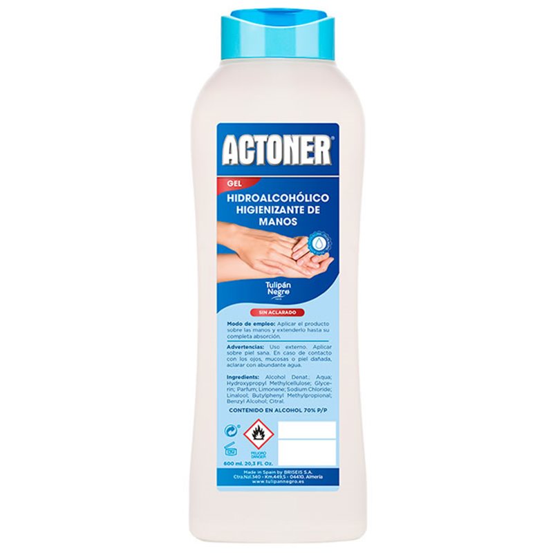 Actoner Hydroalcoholic Gel Hand Sanitizer 600ml - unisex