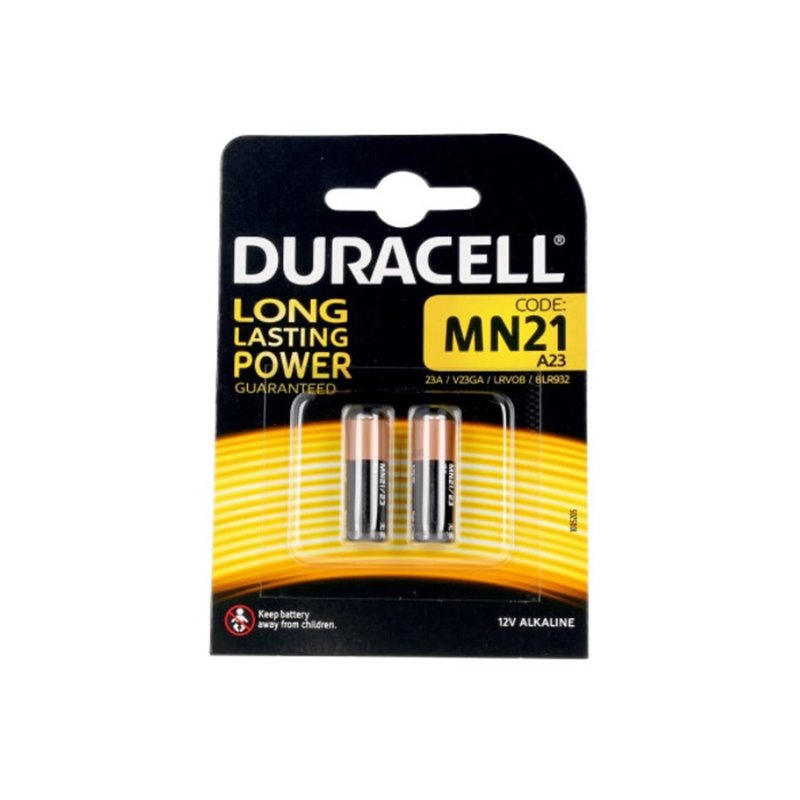 Duracell Long Lasting Power Alkaline Batteries MN21B2 12v 2 Units - unisex