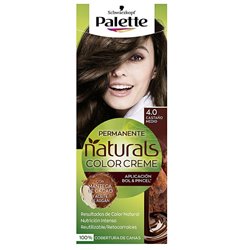 Schwarzkopf Palette Naturals Color Creme 4.0 Medium Chestnut - unisex - Teknashop Ltd