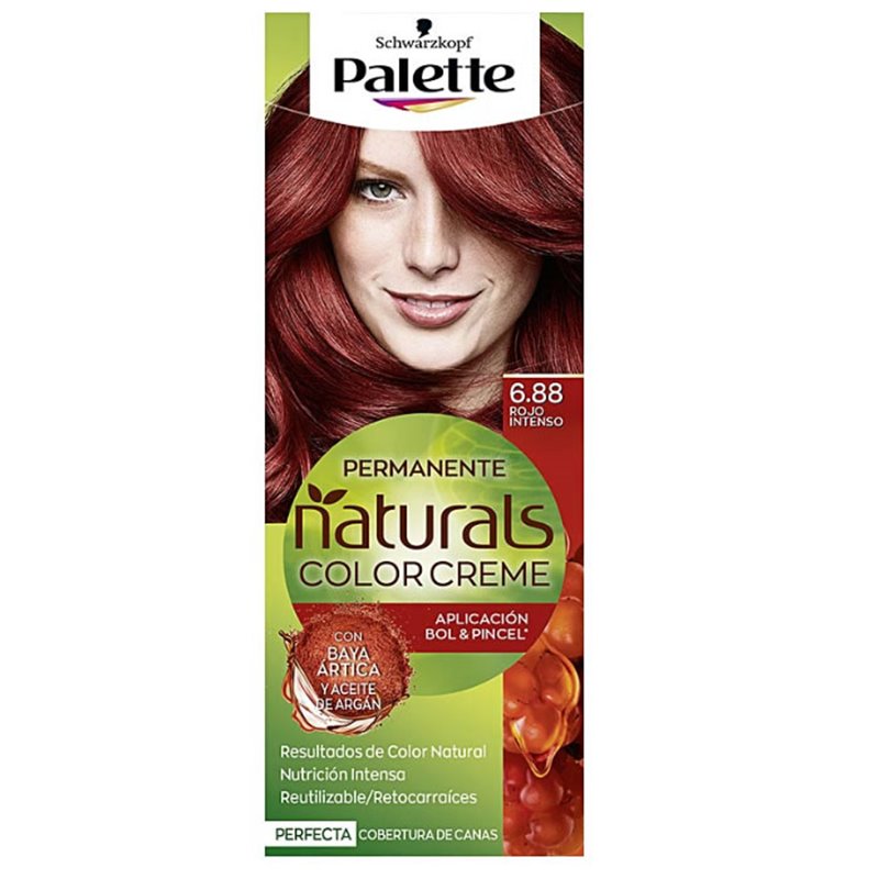 Schwarzkopf Palette Naturals Color Creme 6.88 Intense Red - unisex - Teknashop Ltd