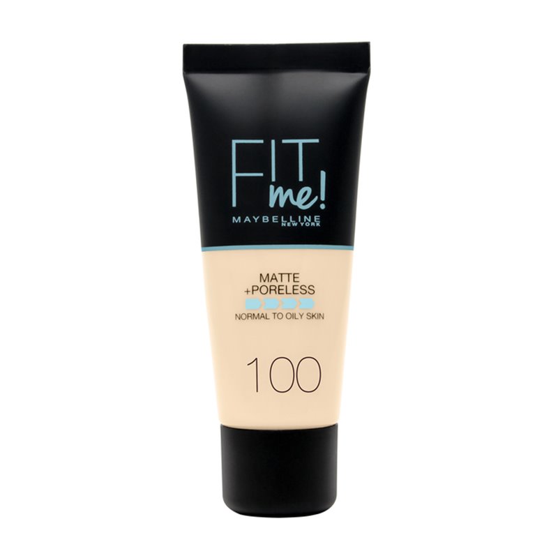 Maybelline Fit Me Matte & Poreless Foundation 100 Warm Ivory 30ml - unisex