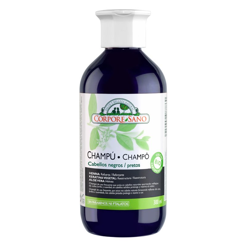 Corpore Champu Henna 300ml Cabellos Negros Bio - unisex