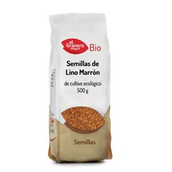 Granero Semillas De Lino Marrón Bio 500g Tostadas - unisex