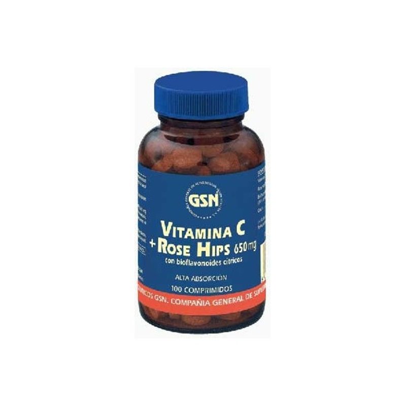 Gsn Vitamina C Rose Hisp 100 Comp - unisex