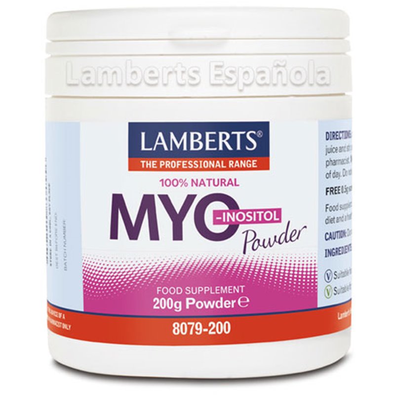 Lamberts Myoinositol Polvo 100 Natural 200g - unisex