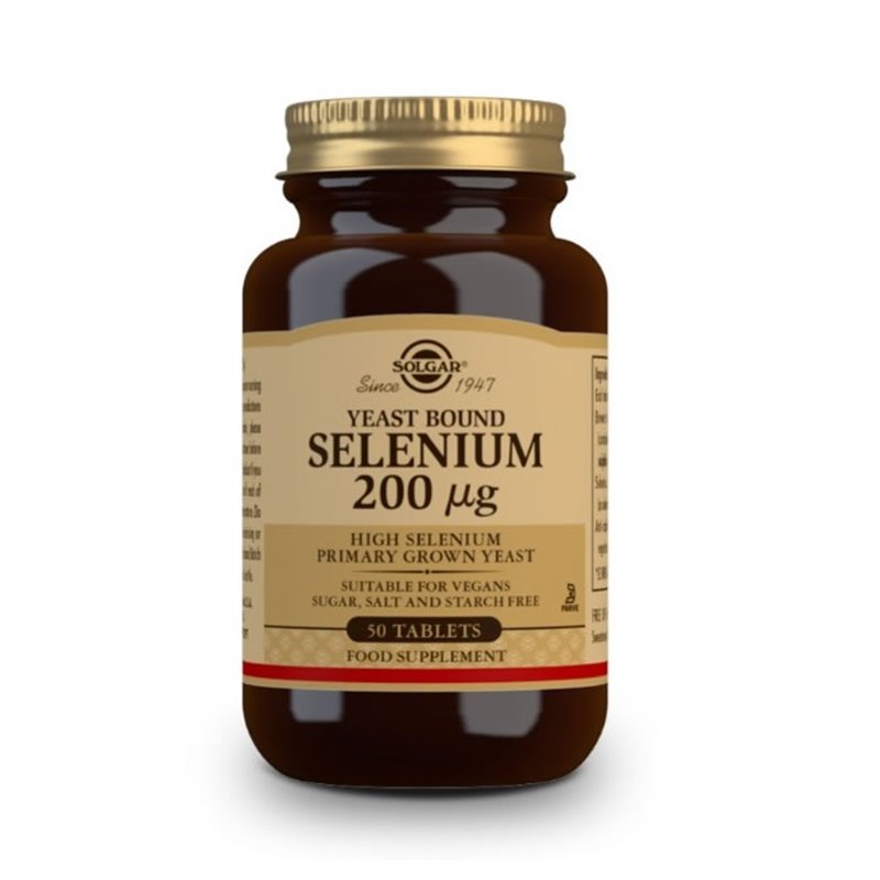 Solgar Selenium In Yeast 200mcg 50 Tablets - unisex